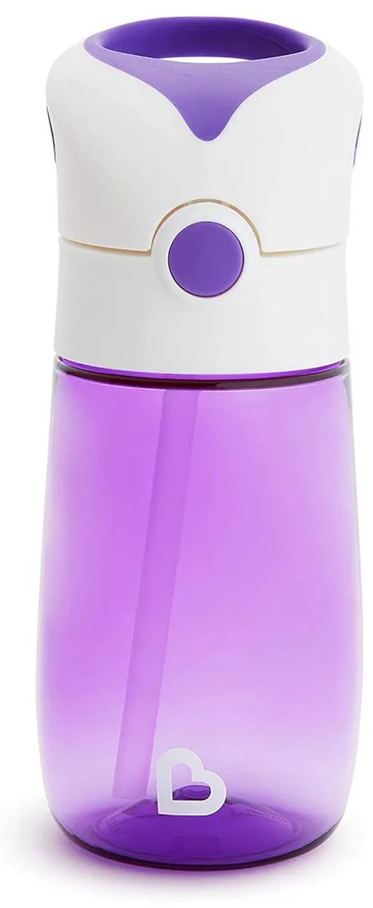 Παγούρι 355ml Με Καλαμάκι Munchkin Flip &amp; Go Purple
