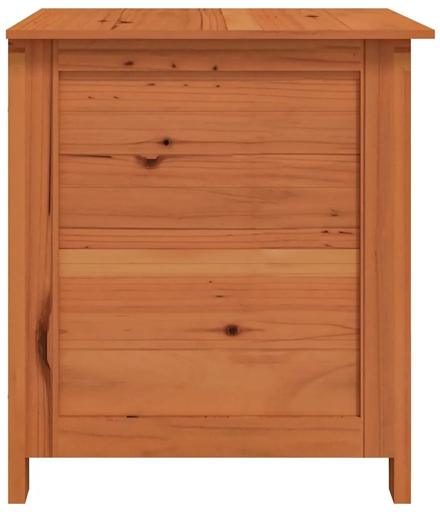 vidaXL Κουτί Μαξιλαριών Εξ. Χώρου Καφέ 50x50x56 εκ. Μασίφ Ξύλο Ελάτης