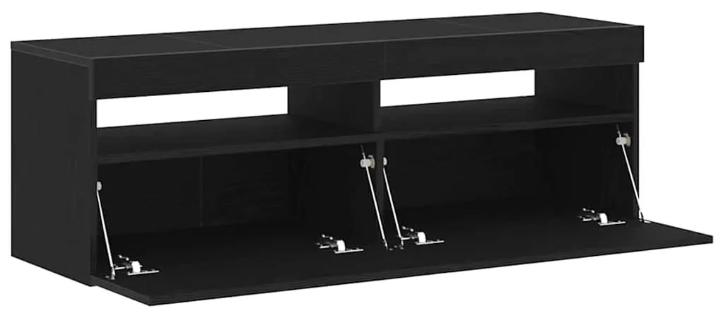 vidaXL Ντουλάπι TV Μαύρο 120 x 35 x 40 εκ. Επεξεργασμένο ξύλο