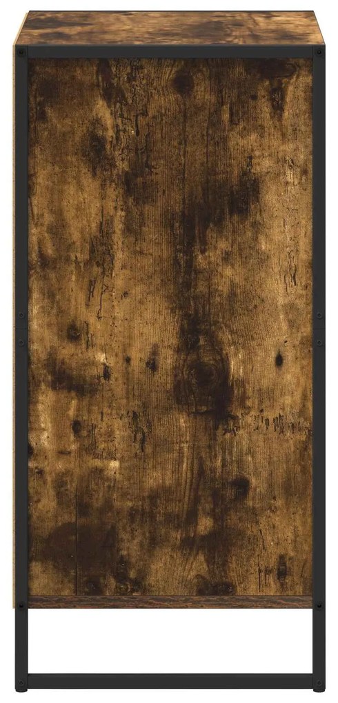 vidaXL Πλαϊνό γραφείο Καπνιστό Δρύς 43 x 36 x 75,5 εκ.