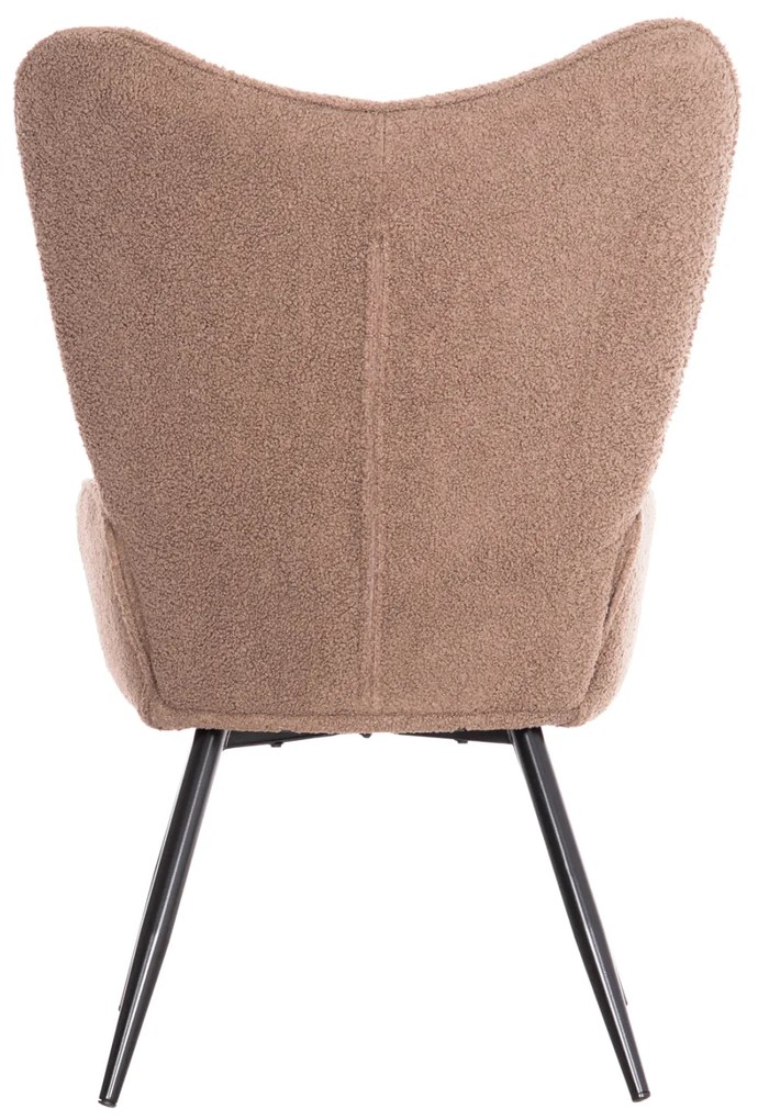 ΠΟΛΥΘΡΟΝΑ ΜΠΕΡΖΕΡΑ CRAWLEY ΜΕ ΥΠΟΠΟΔΙΟ HM8918.26 ΥΦΑΣΜΑ ΜΠΟΥΚΛΕ ΚΑΦΕ 69x73x96Yεκ.