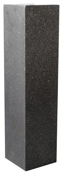 Supergreens Ανθοστήλη Πήλινη ''Terazzo'' Μαύρο S 20x20x80 εκ.