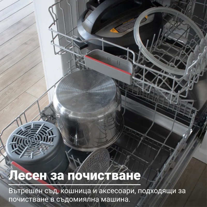 Instant Pot Duo Crisp + Φριτέζα αέρος 140004401, 1500 W, 5,7 L, 11 προγράμματα, καλάθι φριτέζας αέρος, EvenCrisp, Inox