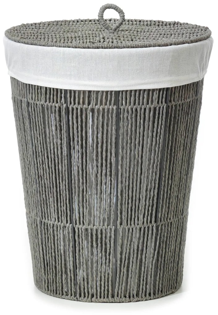 Καλάθι Απλύτων Γκρι Φ37cm