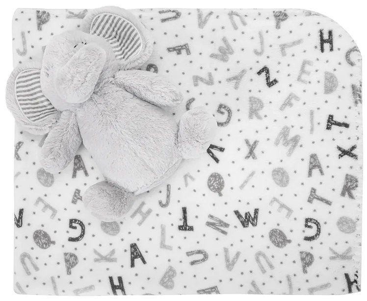 Σετ Δώρου Λούτρινο Elephant Grey με Κουβερτούλα 10340182503 Lorelli