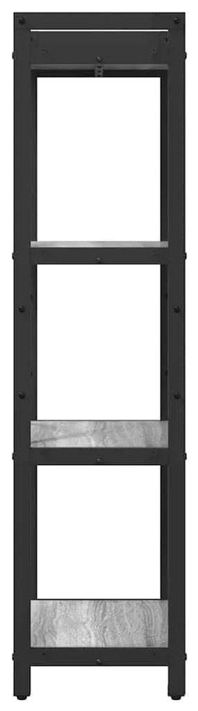 vidaXL Βιβλιοθήκη Γκρι sonoma 40 x 30 x 118 εκ Επεξεργασμένο ξύλο