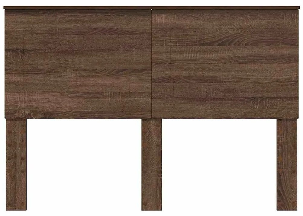 vidaXL Κεφαλάρι με κεφαλάρι Καφέ δρυς 180 cm Επεξεργασμένο ξύλο