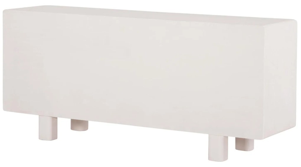ΜΠΟΥΦΕΣ ΣΕΙΡΑ SANTORINI  MDF ΣΕ ΥΠΟΛΕΥΚΟ ΧΡΩΜΑ-3 ΠΟΡΤΕΣ 140x38x64Υεκ.
