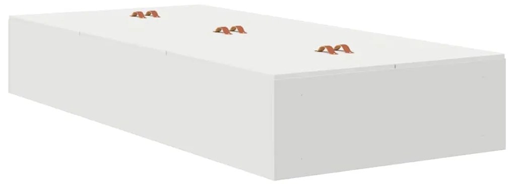vidaXL Κρεβάτι με αποθηκευτικό χώρο Λευκό 236.5 x 80 x 31.5 εκατοστά