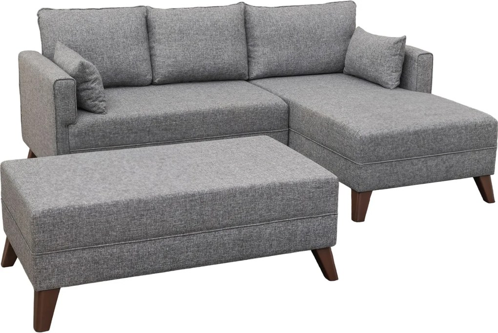 Corner Sofa-Bed Bella Corner Sofa Right 2 Grey