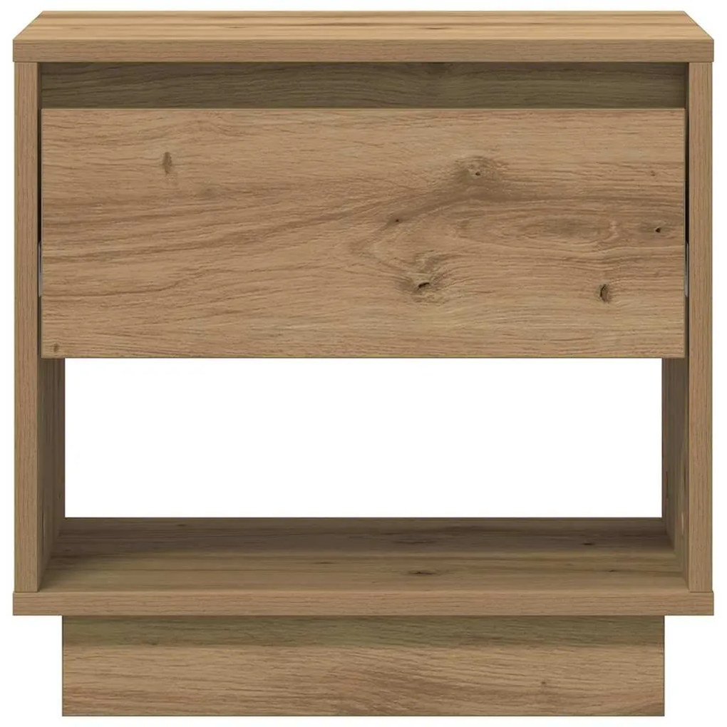 vidaXL Κομοδίνο artisan δρυς 45 x 34 x 44 εκ Επεξεργασμένο ξύλο