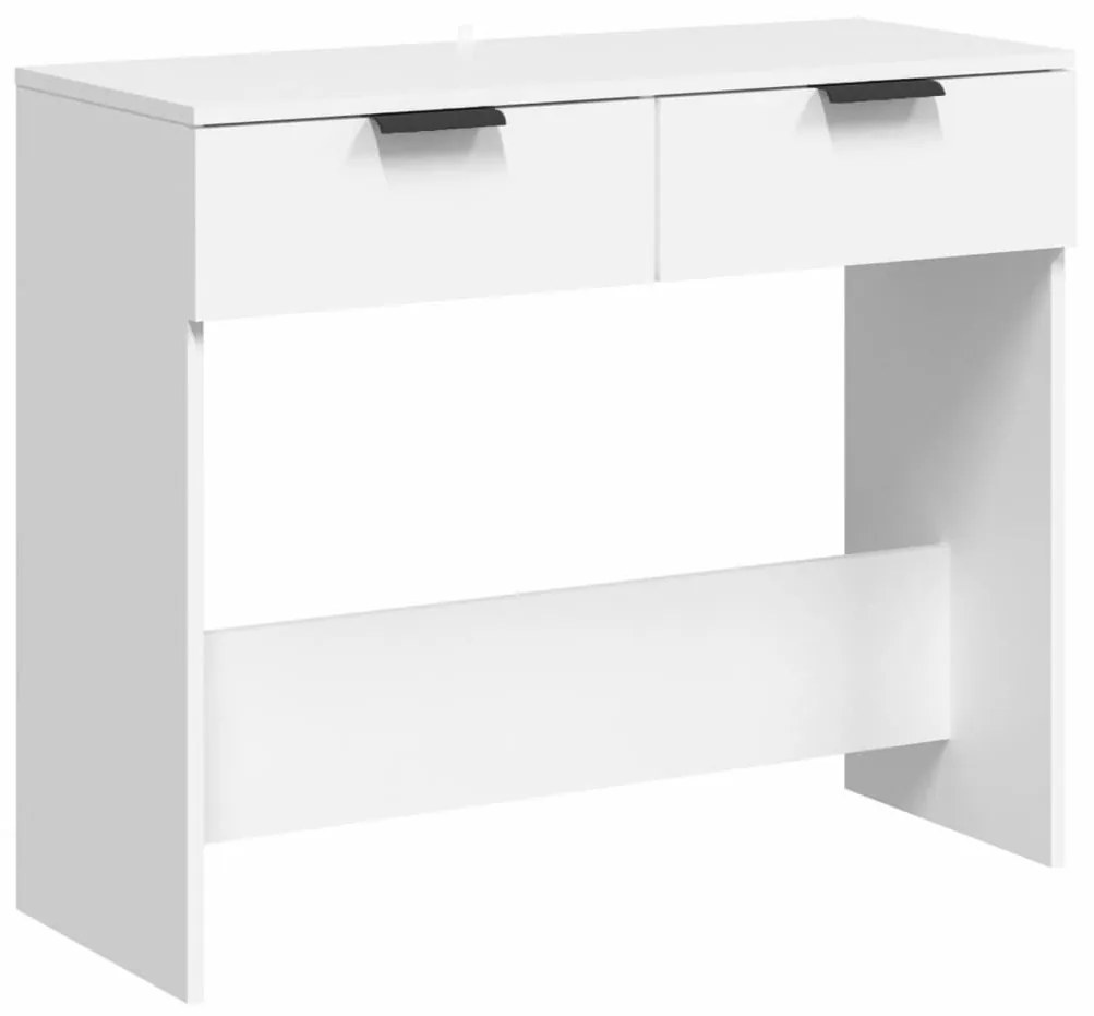 Τραπέζι Κονσόλα Λευκό 90 x 36 x 75 εκ. από Επεξεργασμένο Ξύλο - Λευκό
