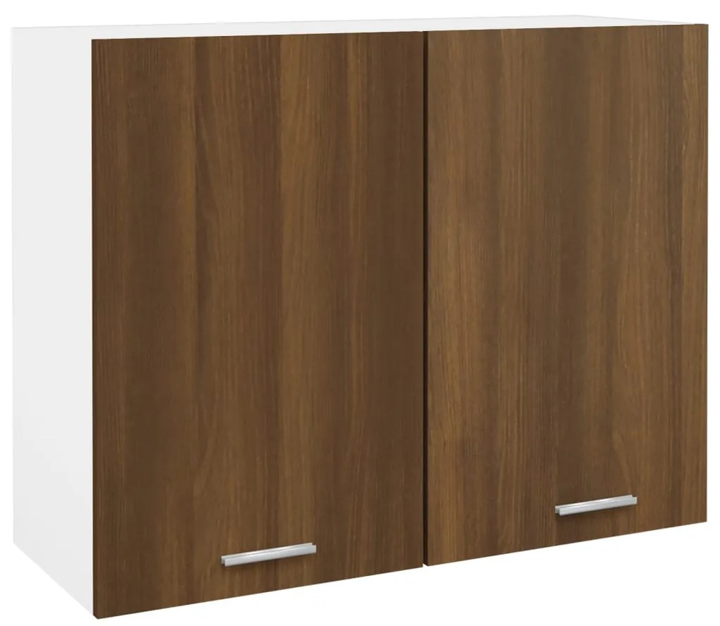 vidaXL Ντουλάπι Κρεμαστό Lyon Καφέ Δρυς 80x31x60εκ. Επεξεργασμένο Ξύλο