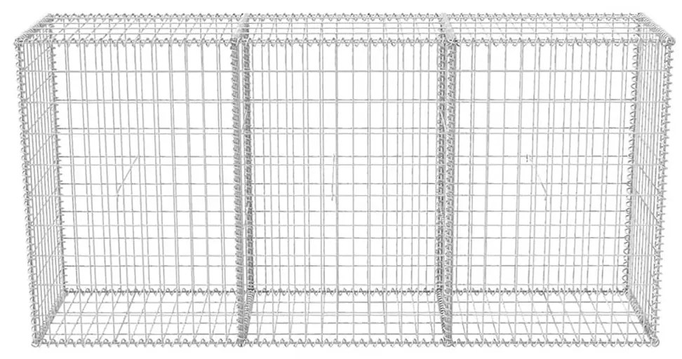 vidaXL Συρματοκιβώτιο 200 x 50 x 100 εκ. από Γαλβανισμένο Χάλυβα