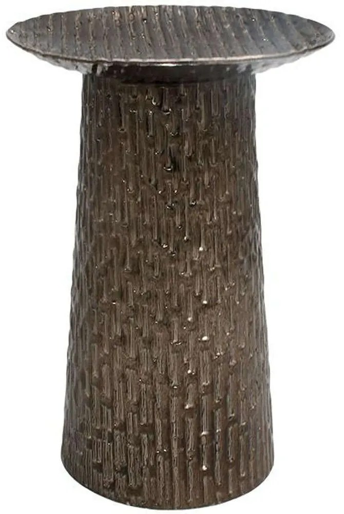 Κηροπήγιο 939-124-048 13x20cm Silver Μέταλλο