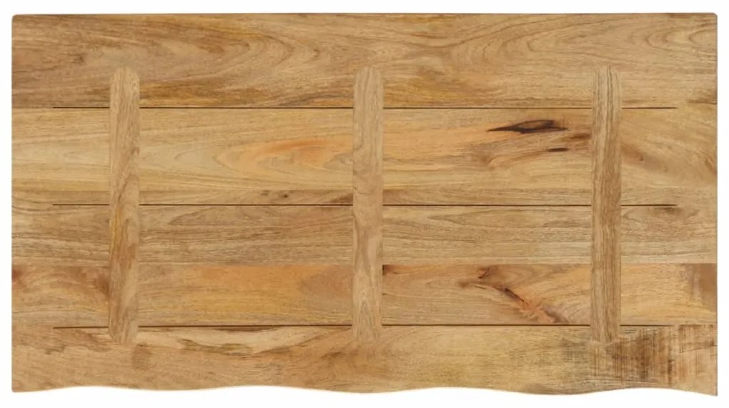 vidaXL Επιφάνεια Τραπεζιού 120x60x2,5 εκ. Live Edge Μασίφ Ξύλο Μάνγκο