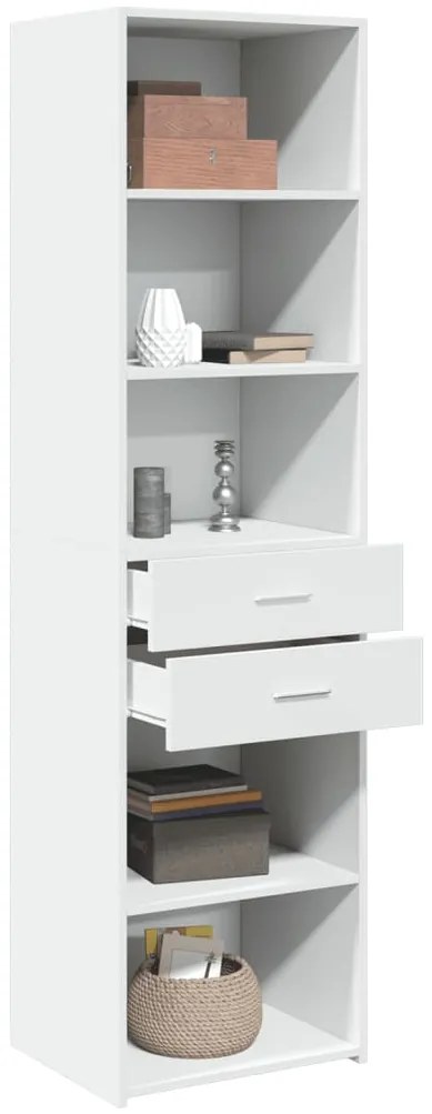 vidaXL Ντουλάπι Λευκό 50x42,5x185 εκ. από Επεξεργασμένο Ξύλο