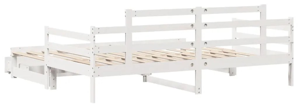 vidaXL Καναπές Κρεβάτι Συρόμενος Χωρίς Στρώμα 90x190 εκ. &amp; Συρτάρια