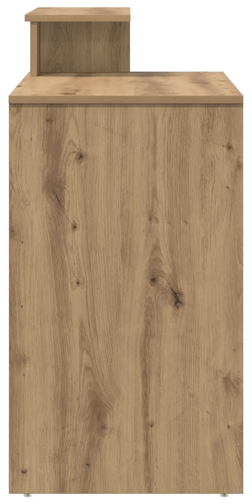 vidaXL Γραφείο με Αποθήκευση Δρυς 120.5x44x88.5 εκ. Επεξεργασμένο Ξύλο