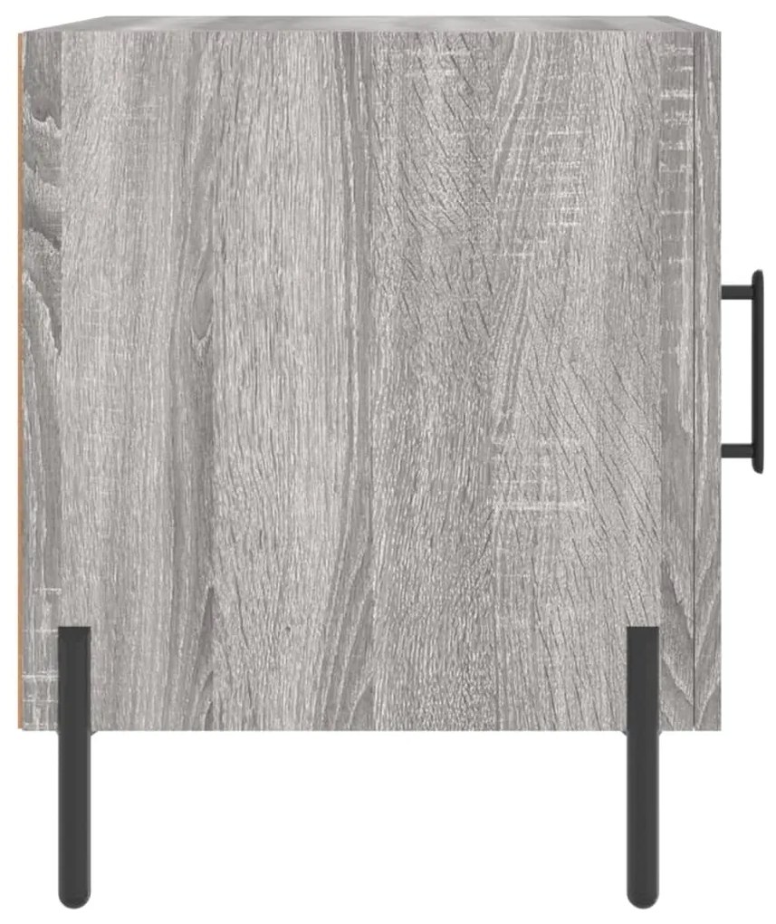 vidaXL Κομοδίνα 2 τεμ. Γκρι Sonoma 40 x 40 x 50 εκ. από Επεξεργ. Ξύλο