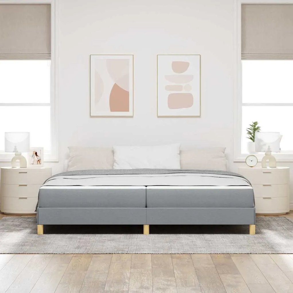 vidaXL Κρεβάτι με ελατήρια Ταμπά, Καφέ 200 x 200 cm