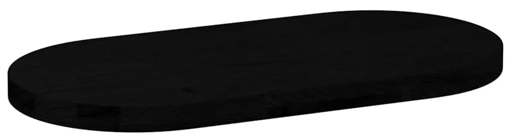vidaXL Επιτραπέζια επιφάνεια Σκούρο Καφέ 80x40x4 εκ. Ξύλο Δρυός Οβάλ