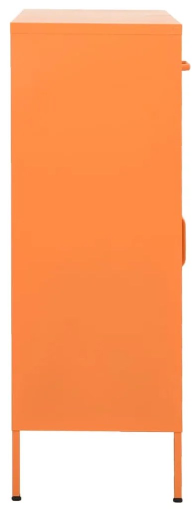 vidaXL Ντουλάπι Αποθήκευσης Πορτοκαλί 80 x 35 x 101,5 εκ. από Ατσάλι