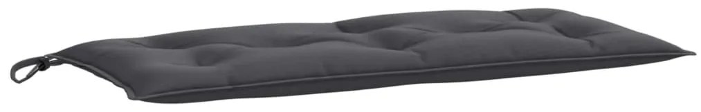 vidaXL Μαξιλάρι Πάγκου Κήπου Ανθρακί Μελανζέ 100x50x7 εκ. Ύφασμα