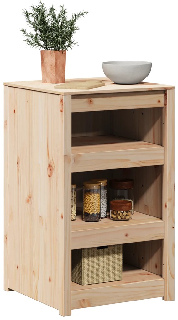 vidaXL Ντουλάπι Κουζίνας 55x55x92 cm Μασίφ Ξύλο Πεύκου