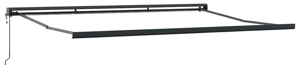 vidaXL Τέντα Πτυσσόμενη Μπλε και Λευκή 4 x 3 μ. Ύφασμα και Αλουμίνιο