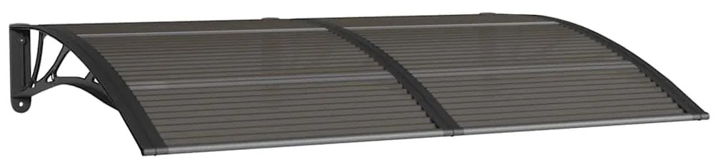 vidaXL Στέγαστρο Πόρτας Μαύρο 150 x 100 εκ. από Πολυκαρβονικό