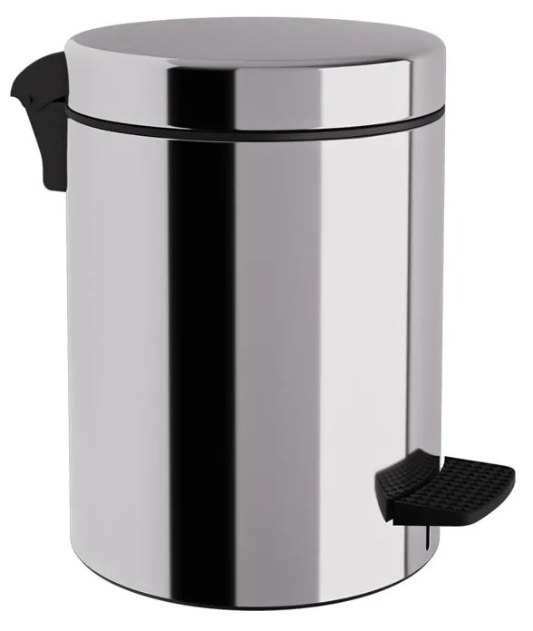 Κάδος Απορριμμάτων Μπάνιου (Φ18x25) Pam &amp; Co 3lt 03-601-001 Inox