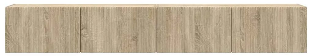 vidaXL Ντουλάπι Τηλεόρασης Τοίχου 2 pcs Σονόμα 60 x 31 x 29.5 εκ