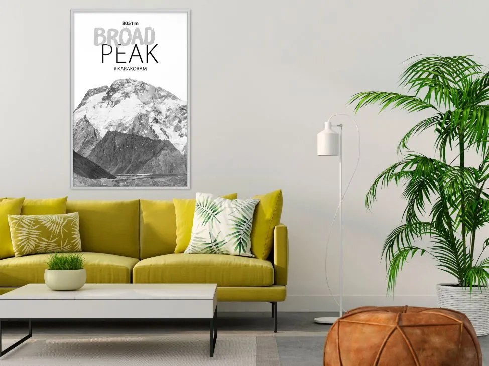 Αφίσα - Peaks of the World: Broad Peak - 20x30 - Χρυσό - Χωρίς πασπαρτού