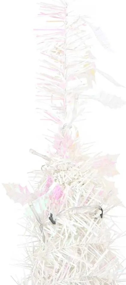 vidaXL Χριστουγεννιάτικο Δέντρο Τεχνητό Pop-up Λευκό 200 LED 210 εκ.