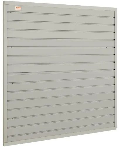 VEVOR Slatwall Panels, 4 ft x 1 ft Gray Garage Wall Panels 12&quot;H x 48&quot;L (Set of 4 Panels), Heavy Duty Garage Wall Organizer Panels Display for Retail Store, Garage Wall, and Craft Storage Organization