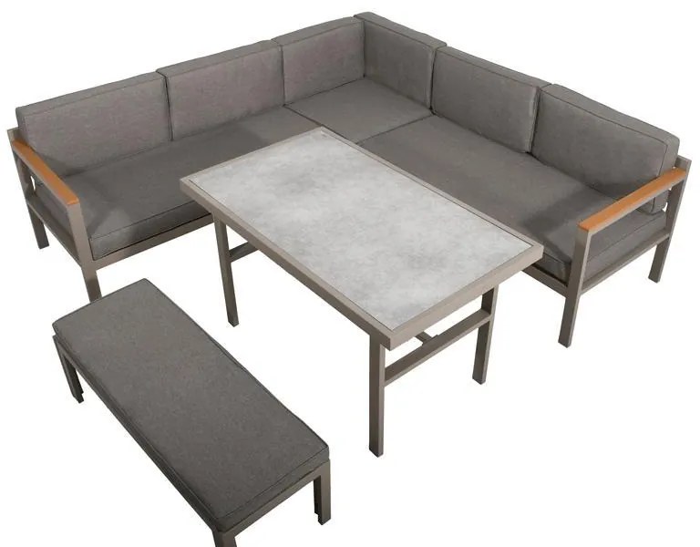 Σετ κήπου γωνιακό Estelle Fylliana Μπέζ 213x213x65 εκ. 213x213x65 εκ.