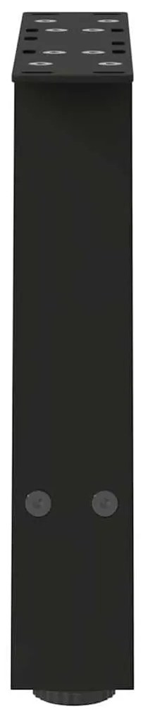 vidaXL Πόδια Τραπεζιού Σαλονιού Σχήματος Α 2 τεμ. Μαύρο 50x(30-31) εκ. Ατσάλι