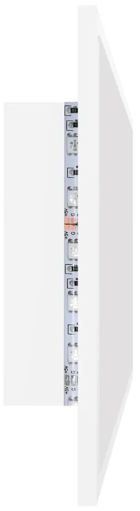 vidaXL Καθρέφτης Μπάνιου με LED Λευκός 90 x 8,5 x 37 εκ. Ακρυλικός