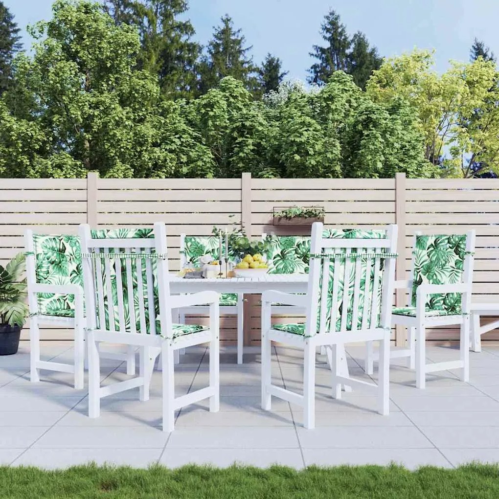 vidaXL Μαξιλάρια για καρέκλες Άλλο 6 pcs Μοτίβο φύλλων 100 x 50 x 3 cm