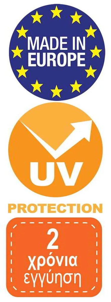 GIANO Σκαμπό BAR με Πλάτη, PP-UV Άσπρο, Στοιβαζόμενο Ύψος Καθίσματος 65cm (Συσκ.4)