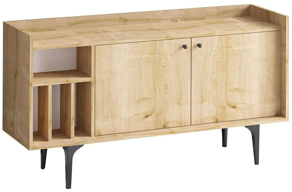 Μπουφές Canopus 393MRD1243 150x40x80cm Oak Μοριοσανίδα, Μελαμίνη