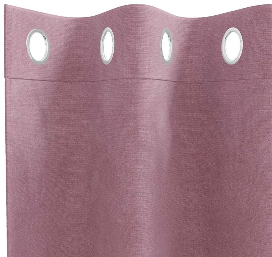 vidaXL Κουρτίνες με κουρτίνες 2 pcs Σκούρο Ροζ 140 x 175 cm Βελούδο
