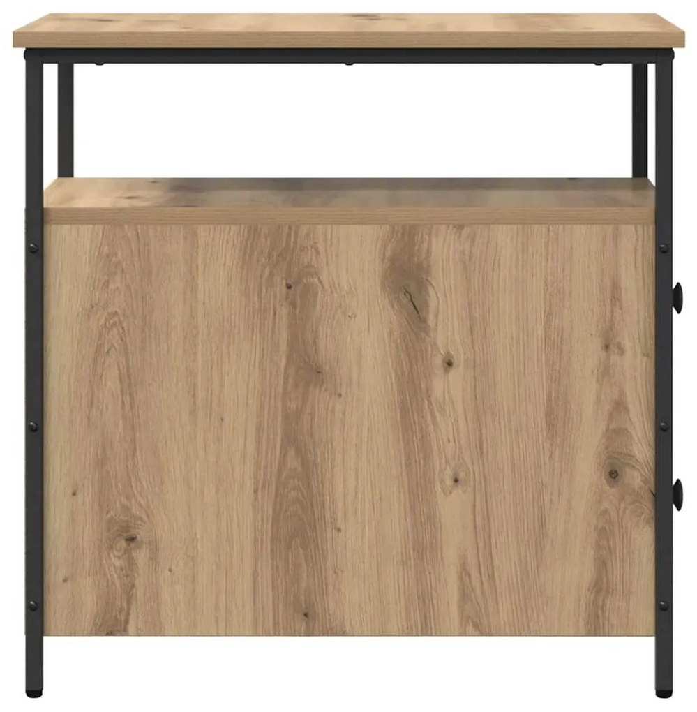 vidaXL Κομοδίνο artisan δρυς 30 x 60 x 60 εκ. Επεξεργασμένο ξύλο