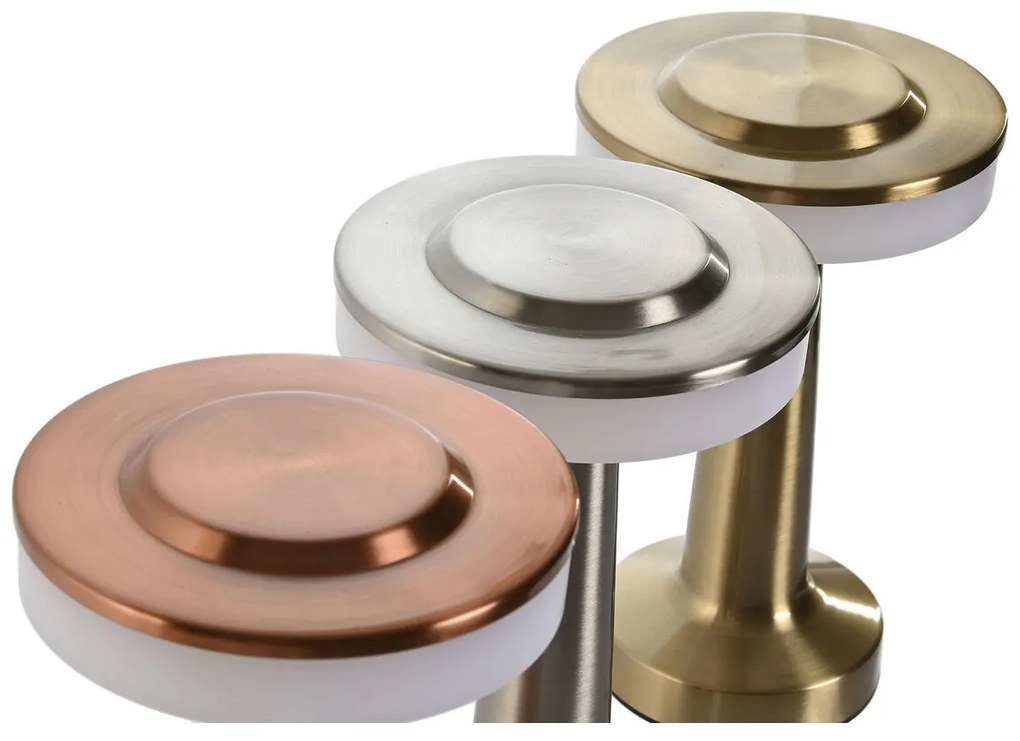 Επιτραπέζιο Φωτιστικό Home ESPRIT Χαλκός Χρυσό Ασημί 12 x 12 x 20 cm (3 Μονάδες)