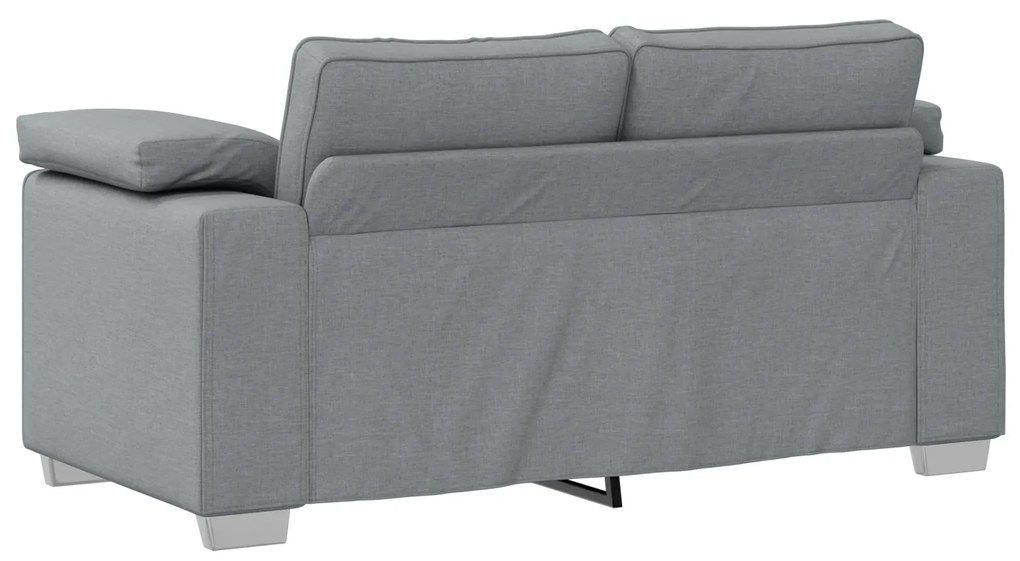 vidaXL καναπές loveseat γκρι 120 εκ. ύφασμα