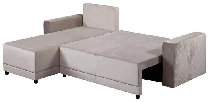 Γωνιακός Καναπές - Κρεβάτι LOTOS Καφέ 237x168x80εκ 237x168x80 εκ.