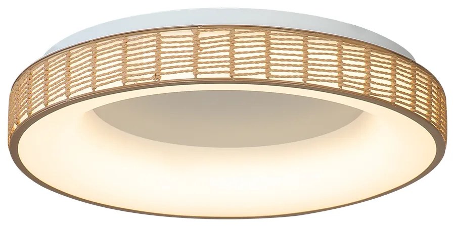 Πλαφονιέρα Οροφής Paper Fest Φυσικό Χρώμα 41xH10,5cm Led max 44w 2100lm CCT 3000-6000K Dimmable by Remote Control Sun Light FORTE-40-Y