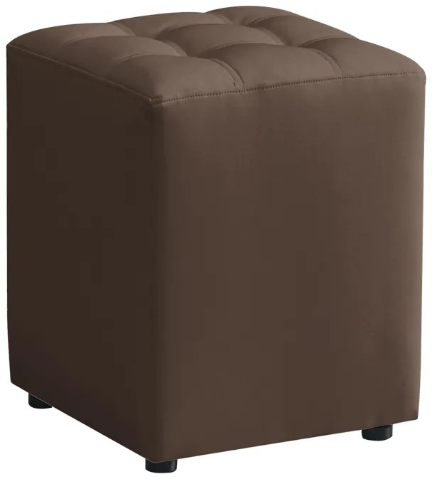 CUBE BROWN PU ΣΚΑΜΠΟ 35X35X42εκ.
