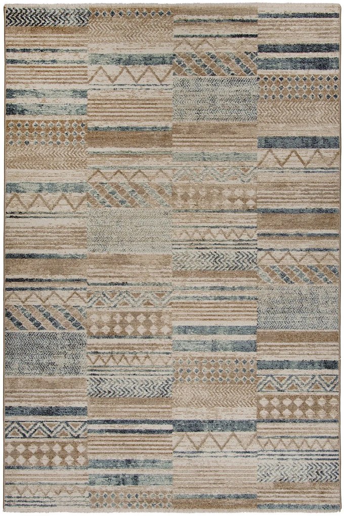 Χαλί Meryland 71887 631 Beige-Blue Βιοκαρπέτ 160X230cm